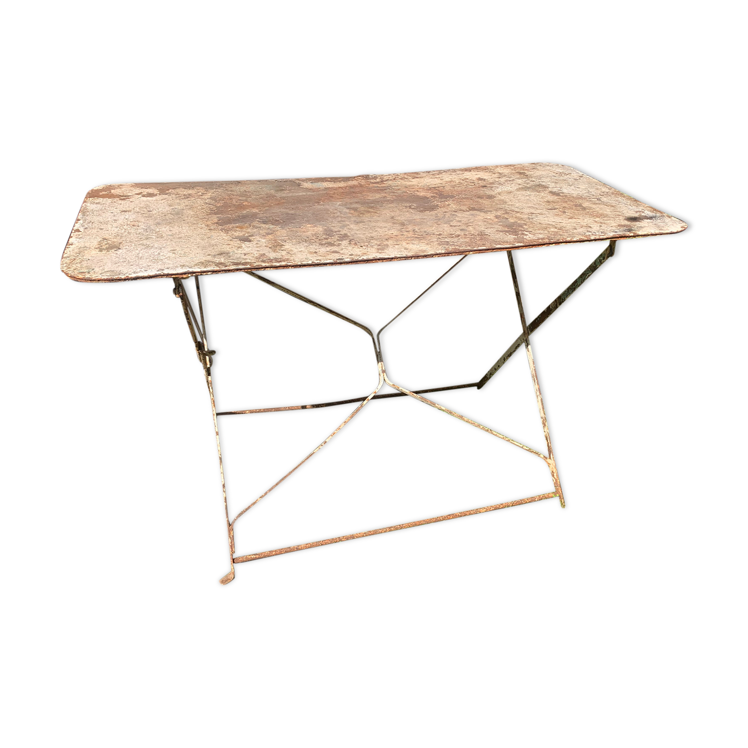 Rectangular folding garden table