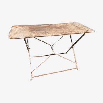 Table de jardin pliante rectangulaire