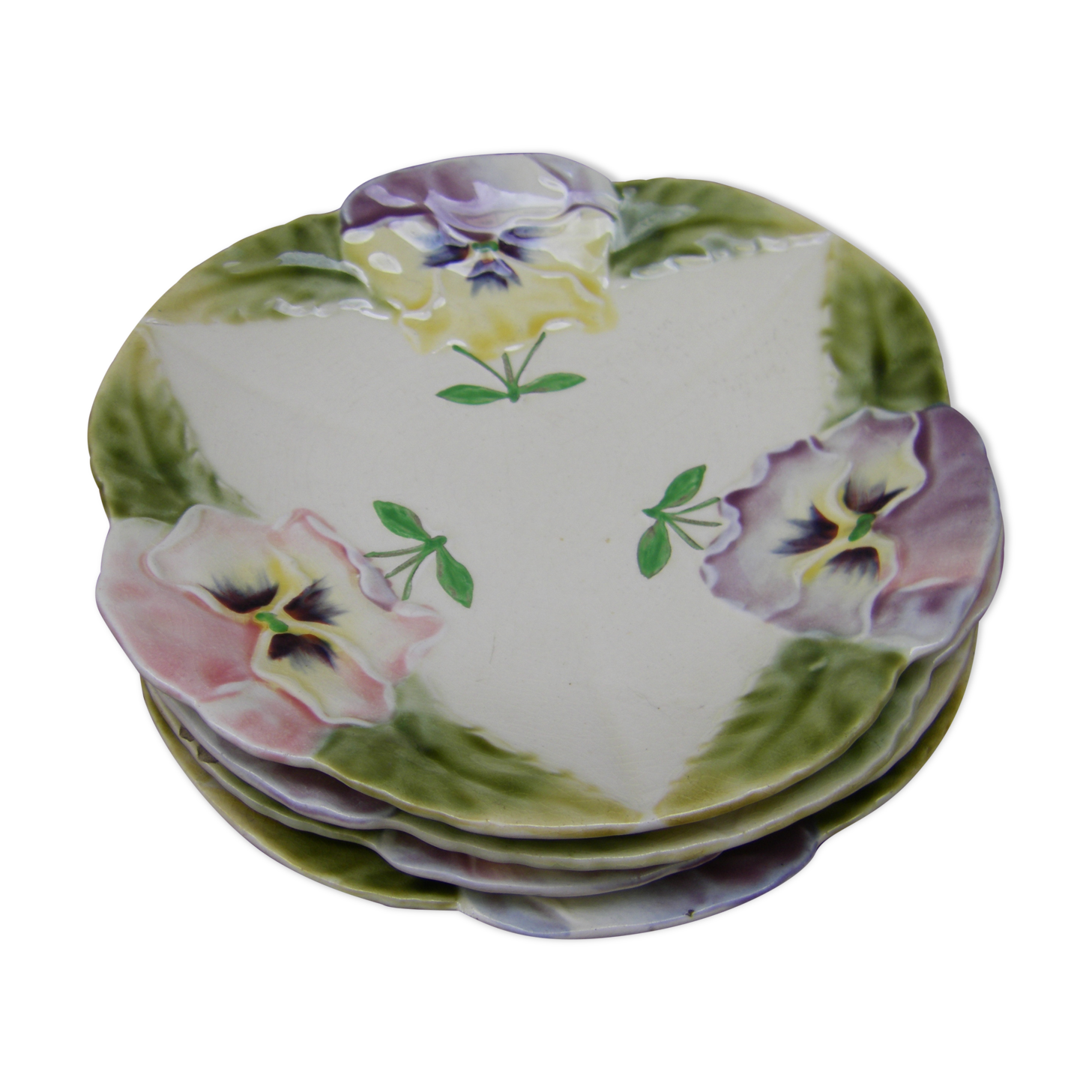Plates made from Choisy le Roi slip