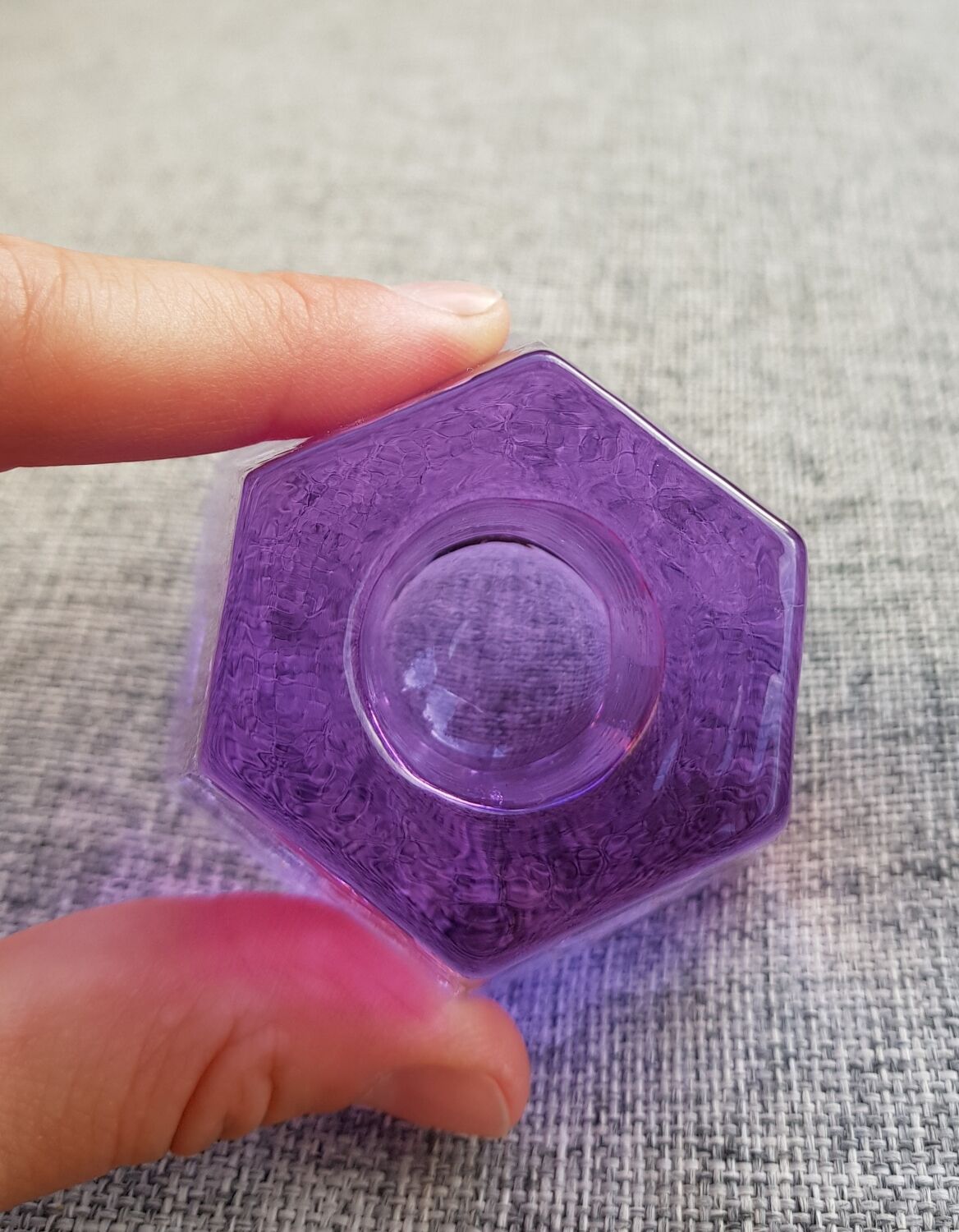 Swedish Konst Glashyttan Urshult glass candle holder