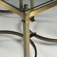 Ensemble de 2 tables d'appoint en métal vintage