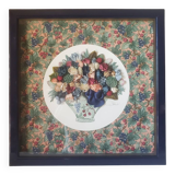 Decorative relief painting signed
