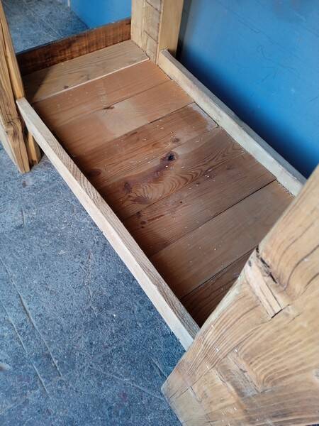 Workbench 120cm old solid wood