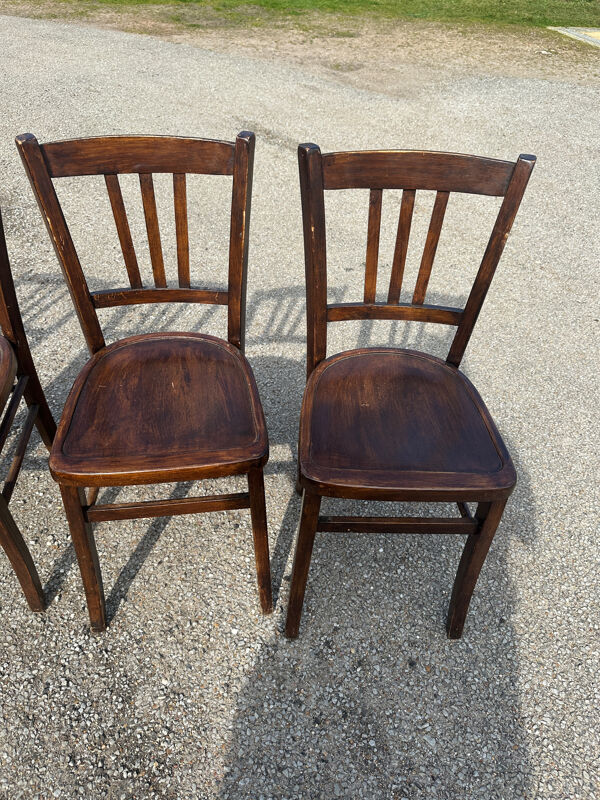Lot de 4 chaises bistrot Luterma