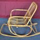 Fauteuil à bascule enfants en rotin vintage 60 70