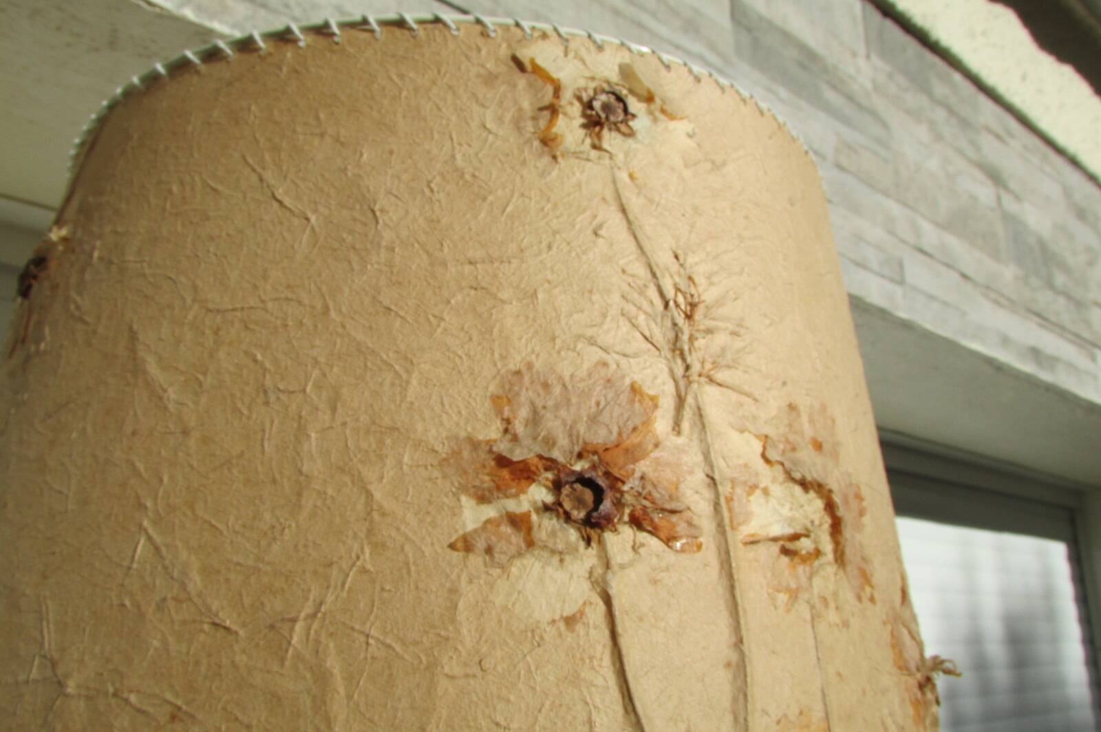 Vintage floor lamp in bronze, brass and onyx, tripod