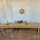 Former large farm table bistro bar café restaurant 290 cm solid wood