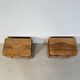 Pair of Art Deco Bedside Tables, Streamline Design, 1950s