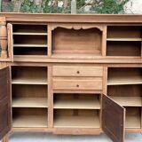 2-part Breton sideboard renovated in solid raw oak 200cm