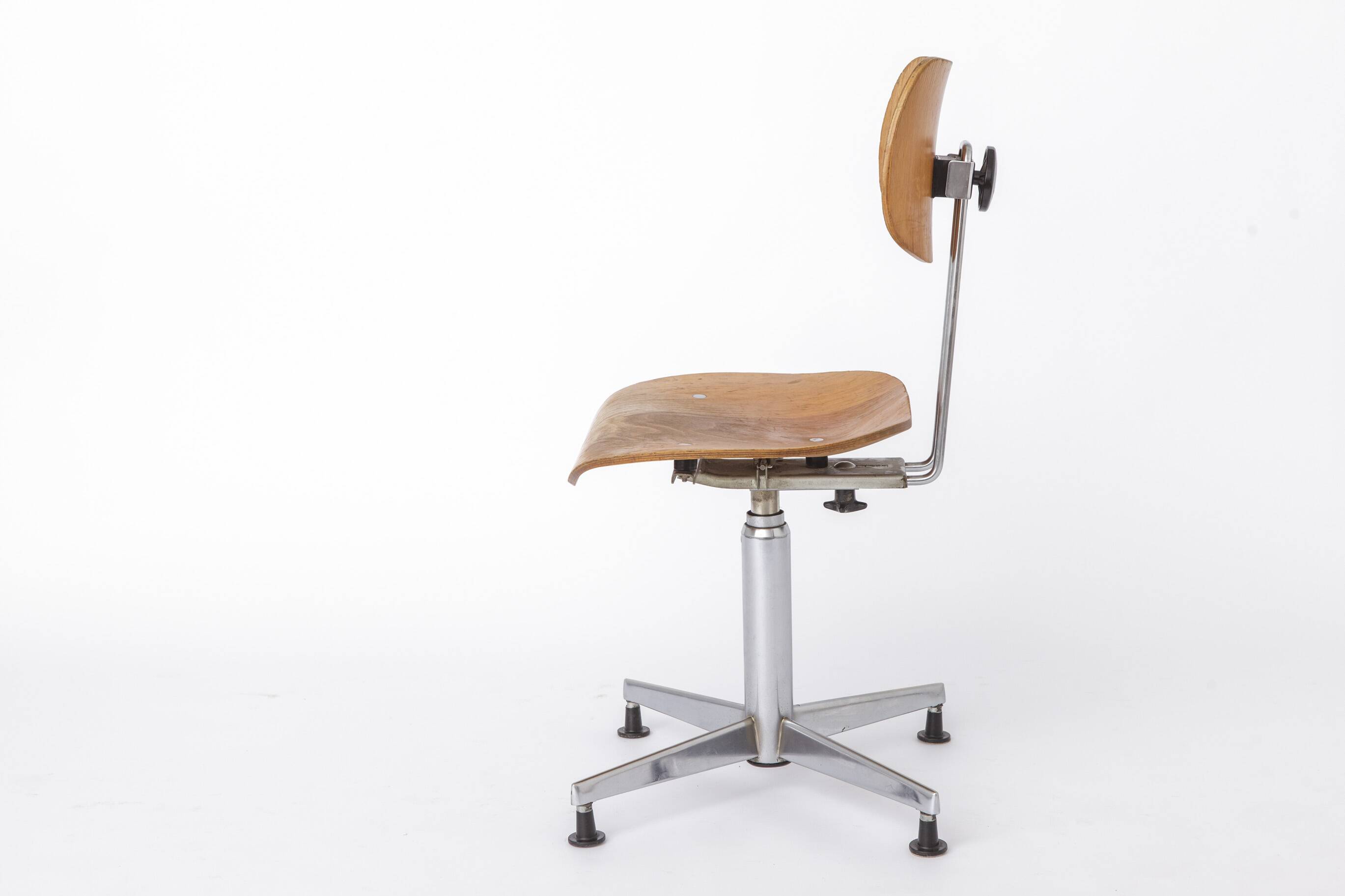 Egon Eiermann Swivel Chair for Wilde & Spieth, Bauhaus Desk Chair 1950s,