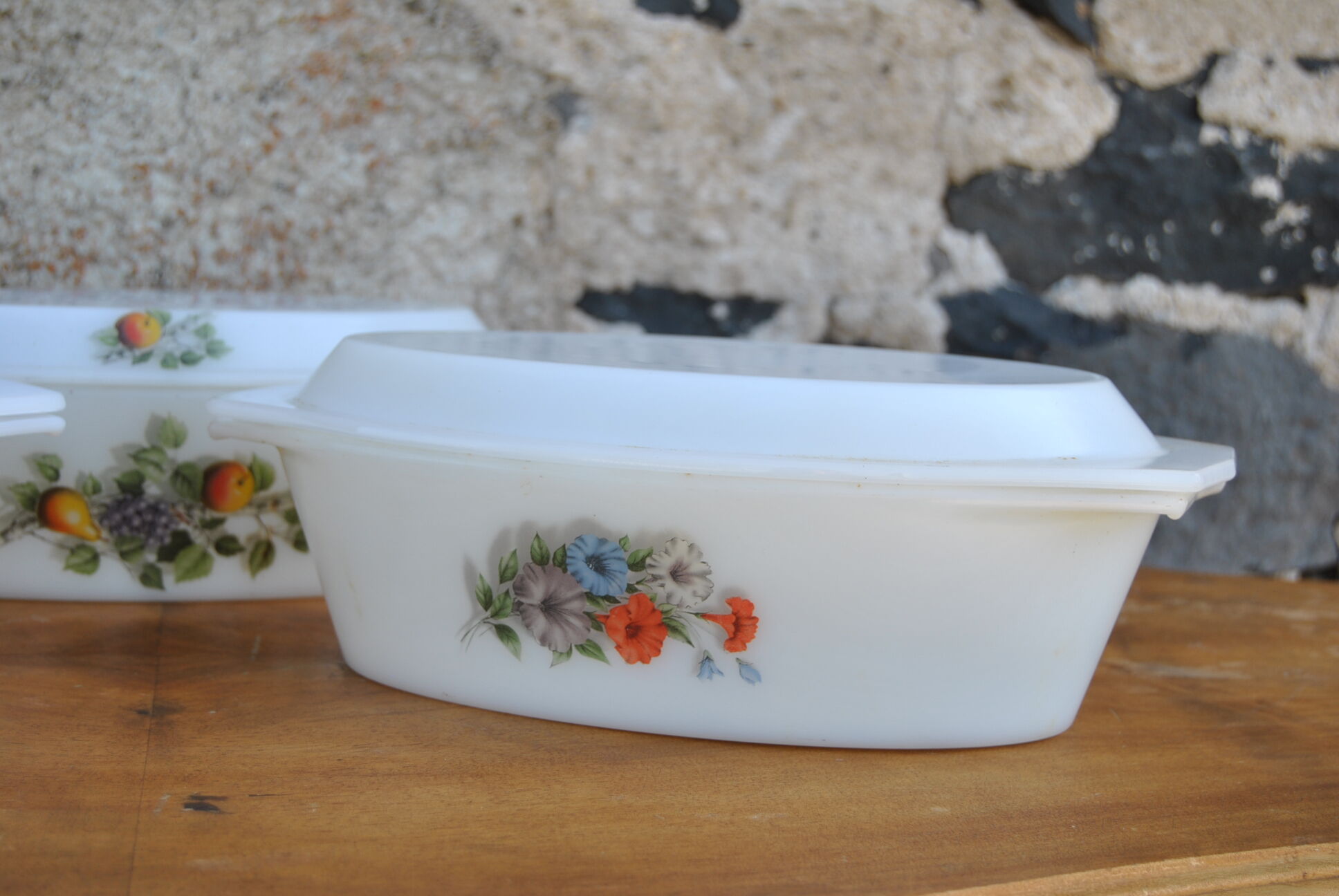 Oval dishes various models - arcopal - 70s - authentic vintage