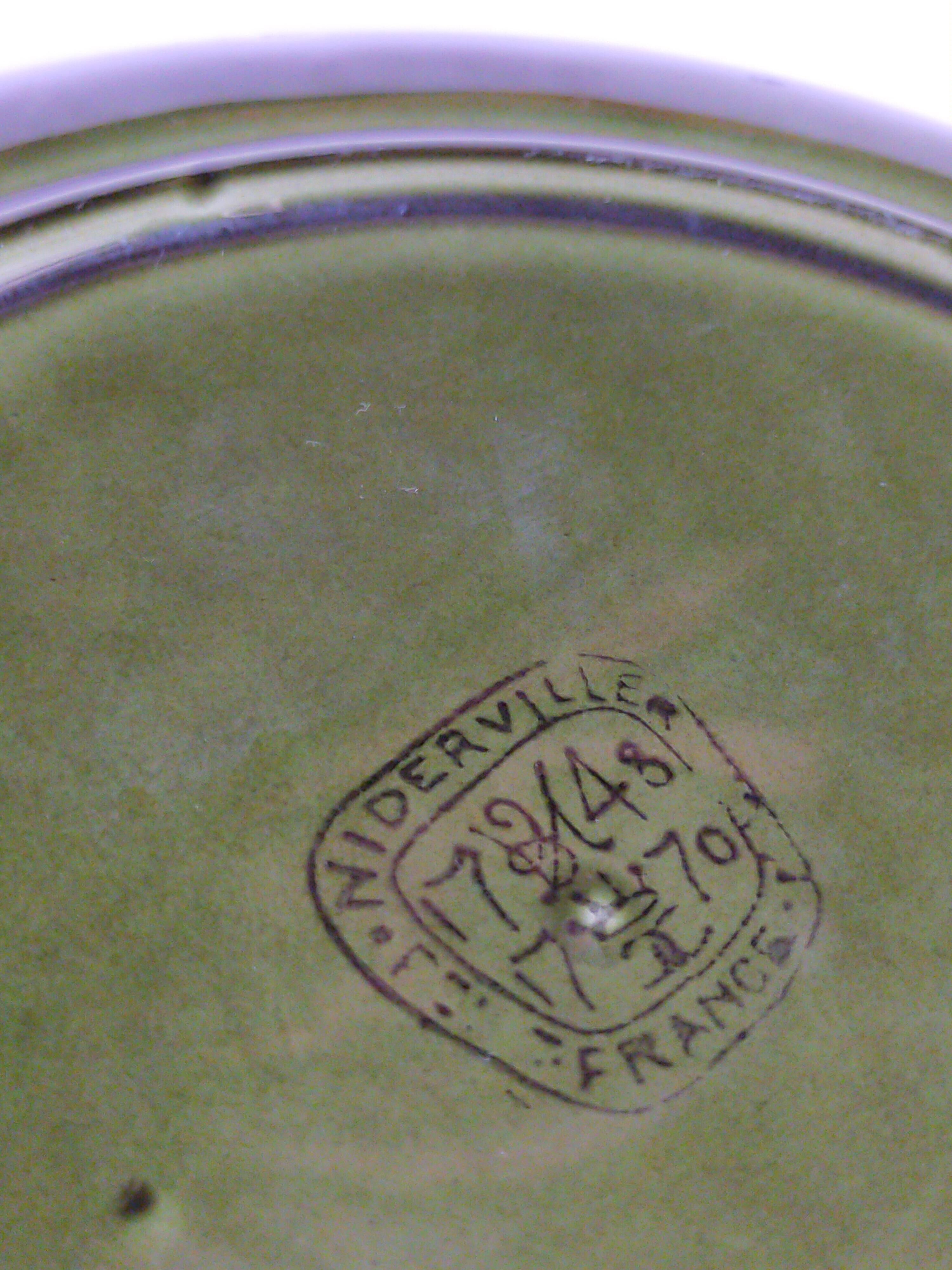 Seven vintage niderviller ceramic plates