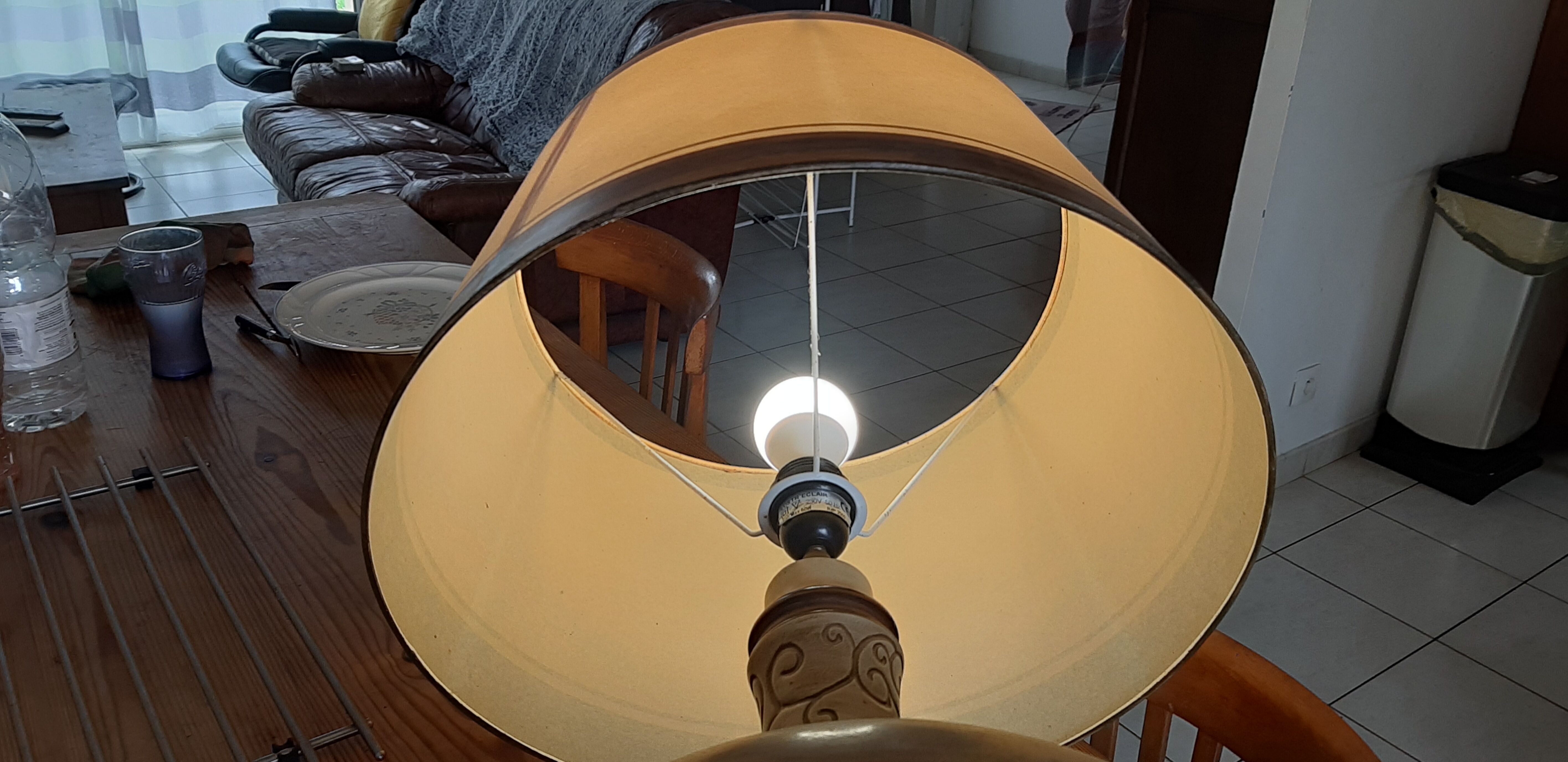 Vintage Sandstone lamp from the 60s