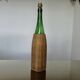 Rattan and glass "bottle" lamp from the 60s and 70s