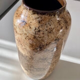 Marbled effect vase in Lunéville earthenware