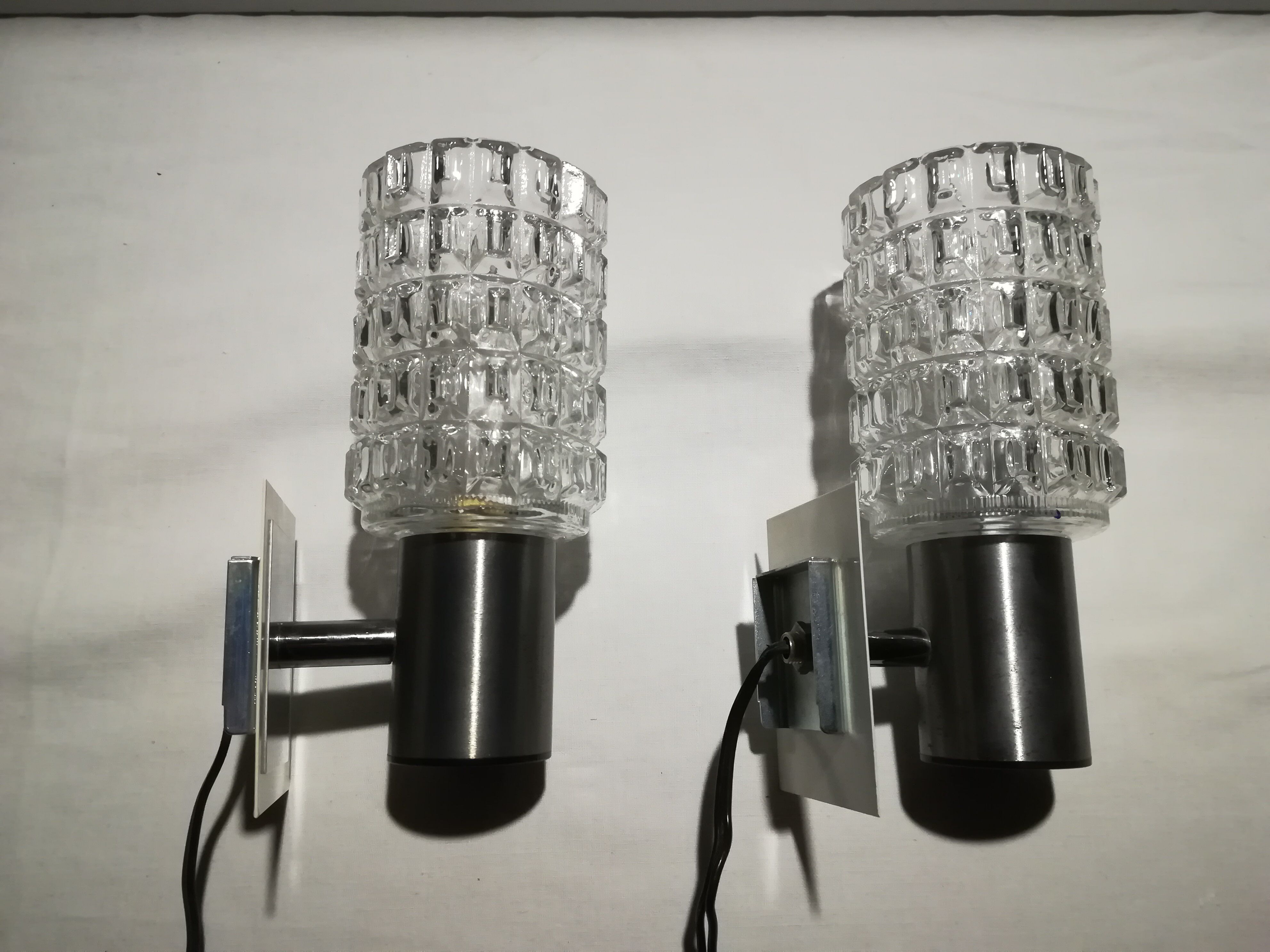 Pair wall lamps 1960