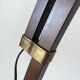 Wooden arc floor lamp circa 1970