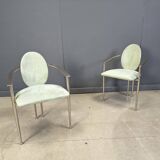 Vintage dining chairs by Belgo chrom, set of 6 - 1980s