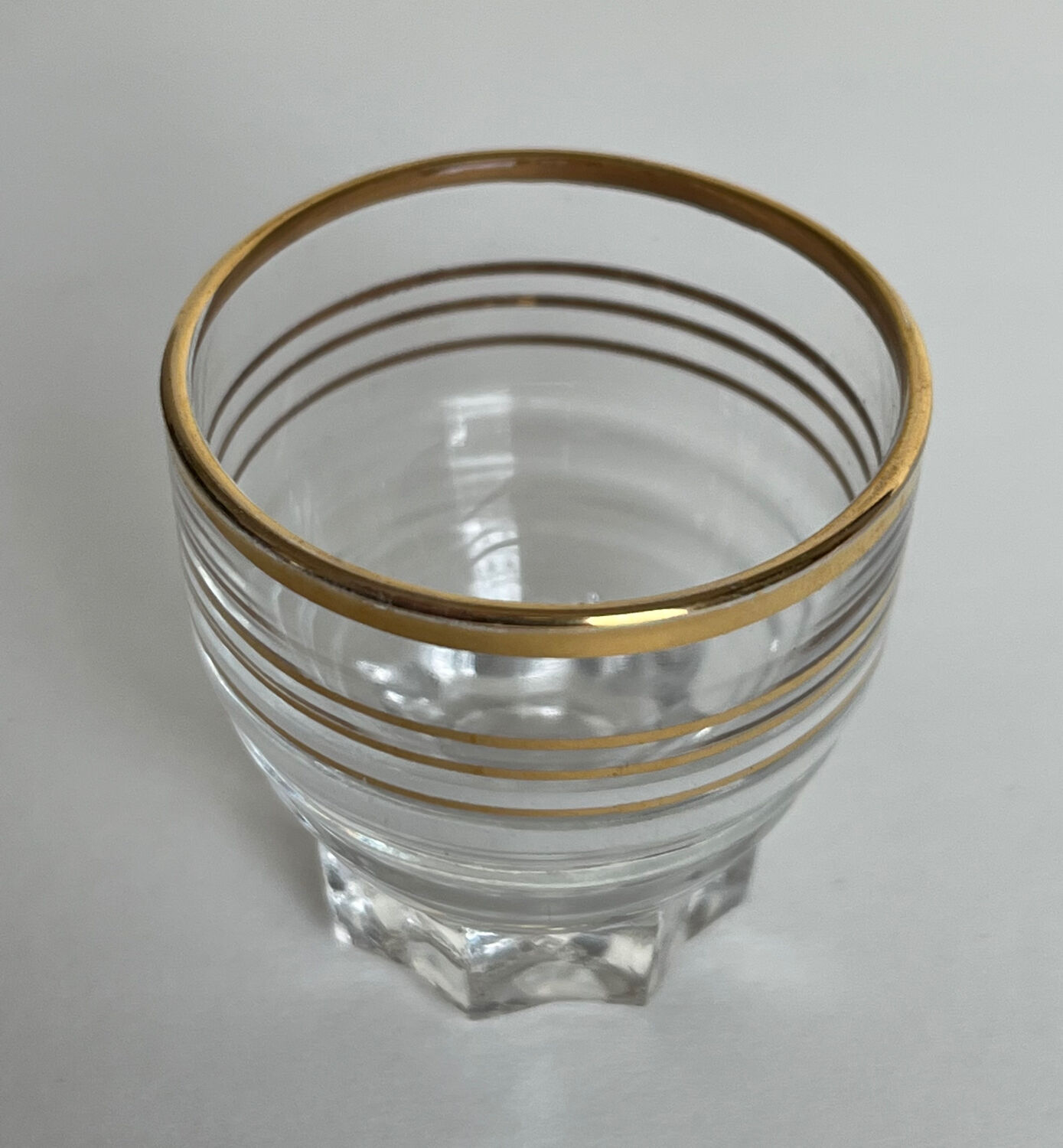 9 vintage shot glasses