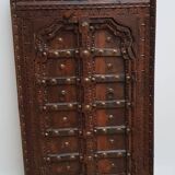 Antique mirror with door