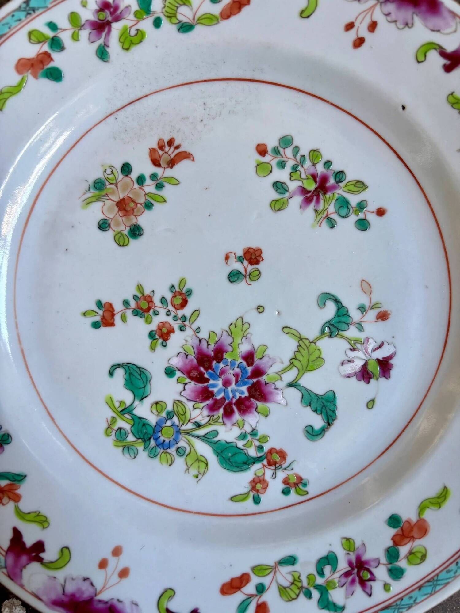 Assiette plate Compagnie des Indes n°10