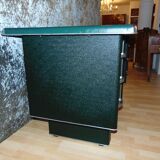 Office Industrial Metal covered of Skai green, 1950s