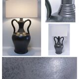 high ceramic lamp base lunetta vallauris h.47 cm