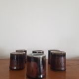 Set of 6 ceramic glasses