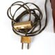 Ancien pied de lampe boulier, abacus chinois suanpan “lotus‑flower brand”
