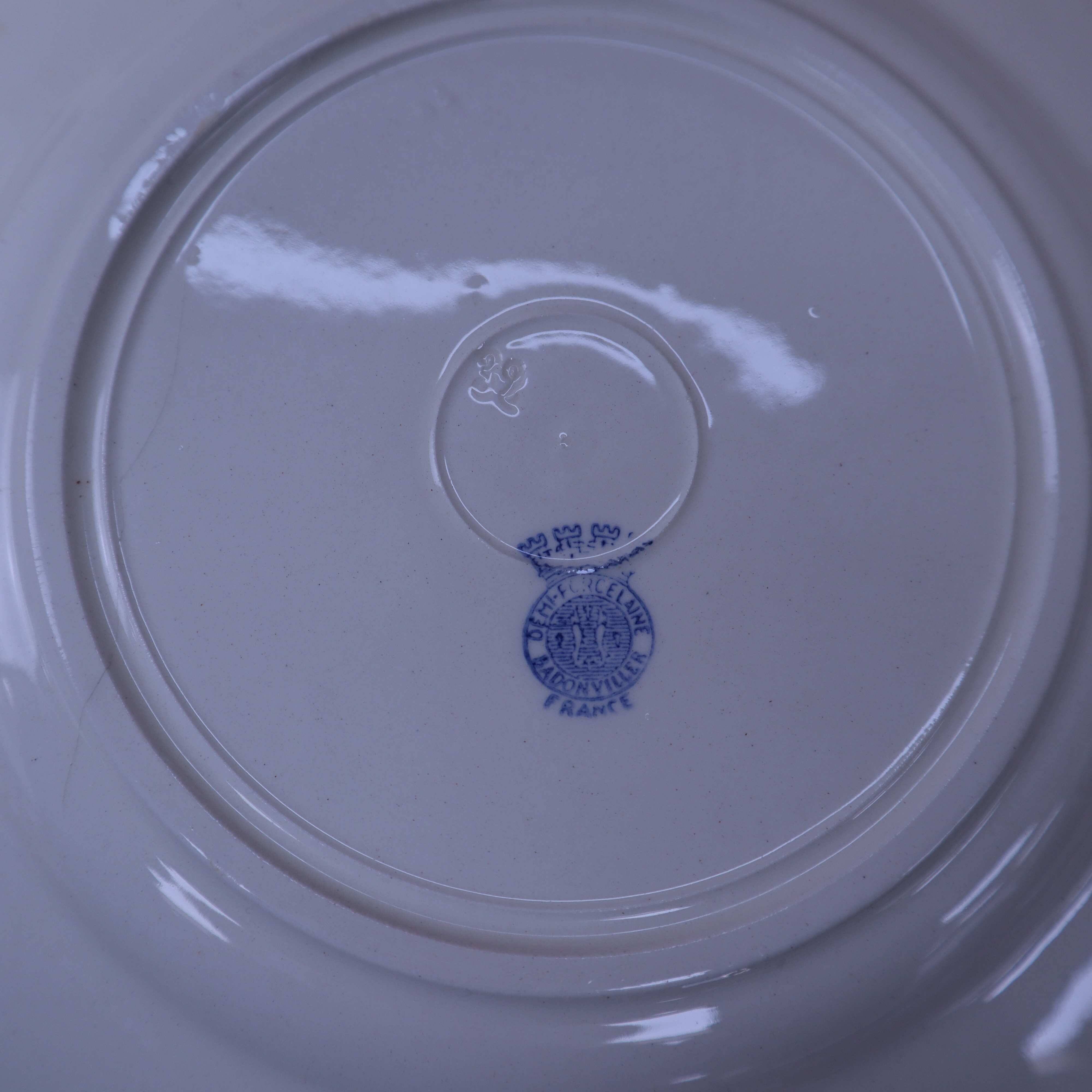 11 Badonviller half-porcelain dessert plates