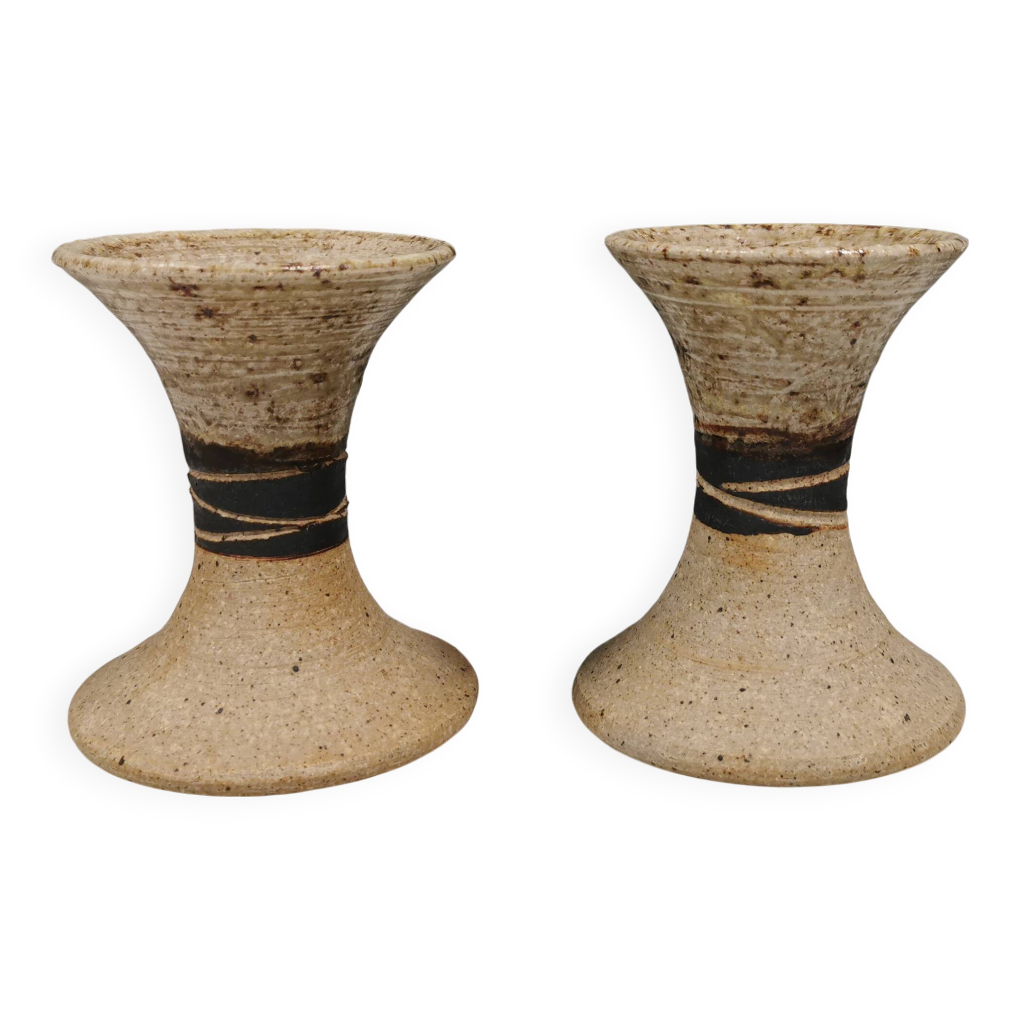 A set of beautiful ceramic candle holders from Danish Tue Poulsen.