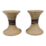 A set of beautiful ceramic candle holders from Danish Tue Poulsen.