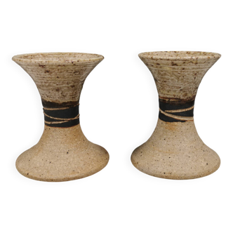 A set of beautiful ceramic candle holders from Danish Tue Poulsen.