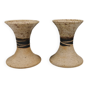 A set of beautiful ceramic candle holders from Danish Tue Poulsen.