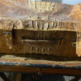 Vintage crocodile suitcase 50s