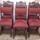 Series of 6 reupholstered Renaissance style chairs