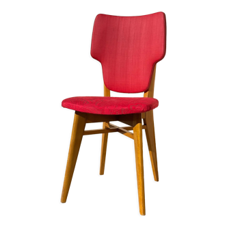 Chaise rétro vintage rouge graphique