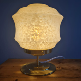 Table lamp in pink Clichy glass