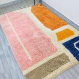 Traditional handmade pure wool rug, size 150 x 250 cm