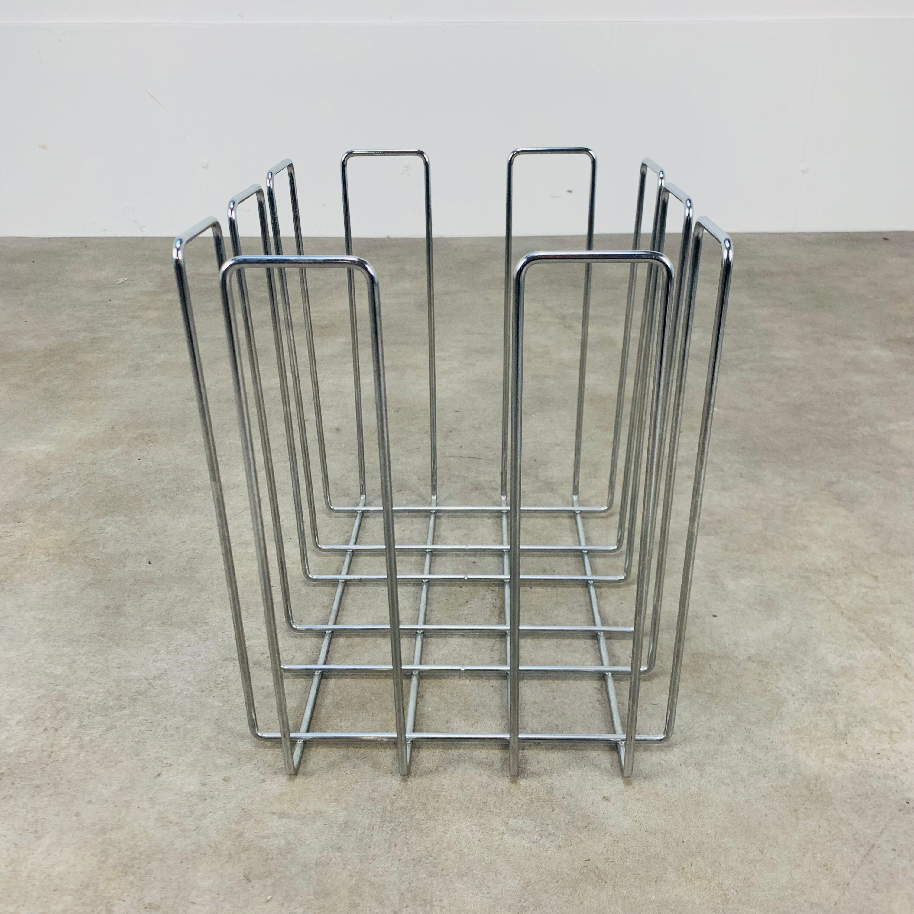 Magazine holder Willi Glaeser chrome 70s