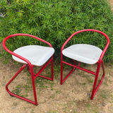 Pair of Samo 80's high stool lab chairs