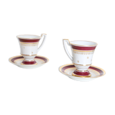 Duo de tasses en porcelaine fine de Luxe
