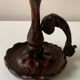 70s wooden candle holder