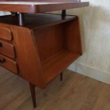 Mid-Century Dutch Modern Writing Desk by Louis Van Teeffelen for Wébé, 1950s