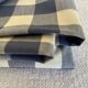 New fringed XL Vichy canvas tablecloth with 14 napkins, width 210cm.