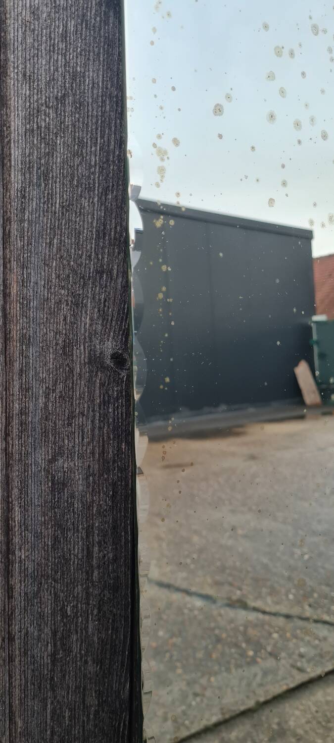 Art deco beveled mirror