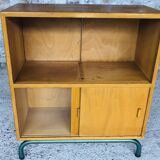 Mid-Century Vintage Storage Cabinet on Metal Legs