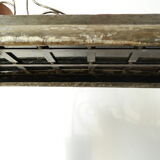 Artisanal brushed steel console