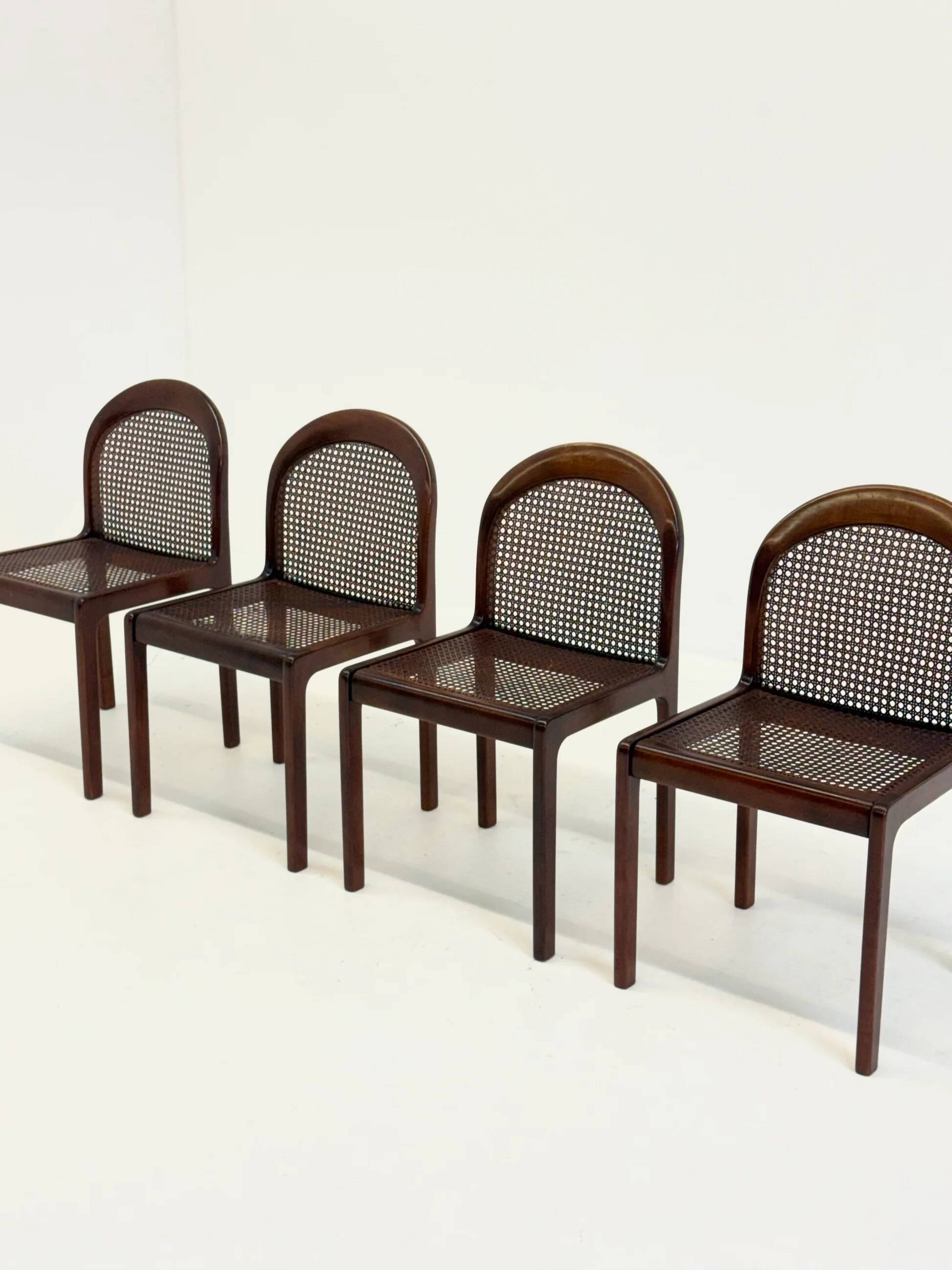 Set of four Mid-Century dining chairs by Lübke