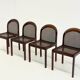 Set of four Mid-Century dining chairs by Lübke